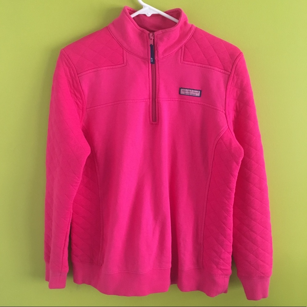 EUC Women's Pink Quilted Shep Shirt